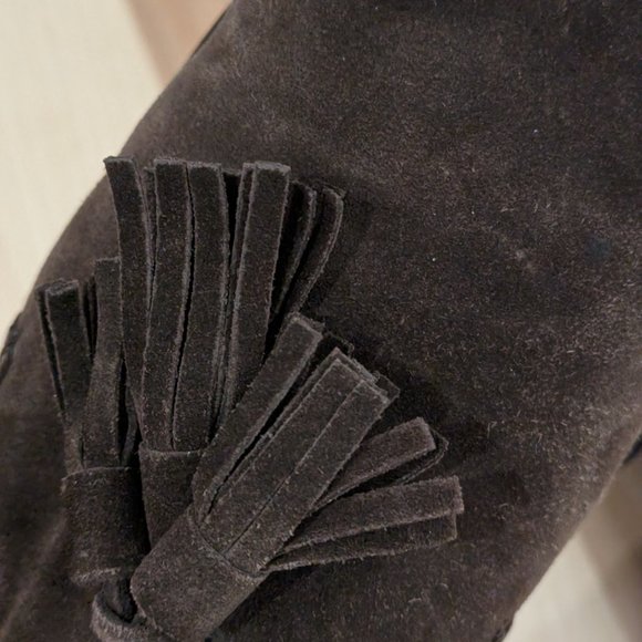 Stuart Weitzman "Guido" Brown Suede Loafers, size 8 - Picture 7 of 7